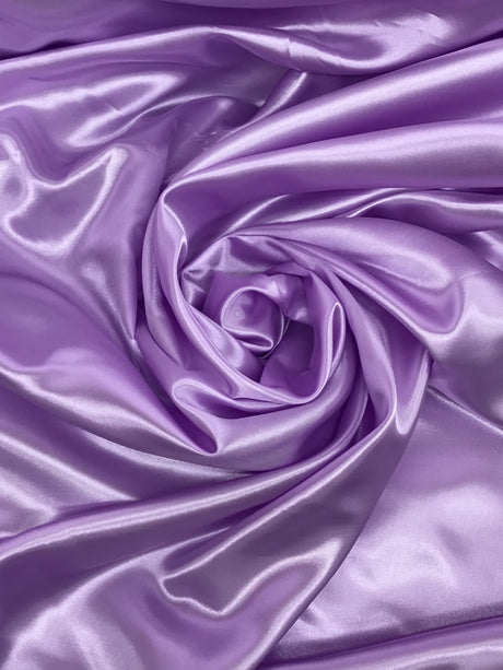 Lavender Medium Satin Polyester Fabric - Lavender, 58"-60" Wide