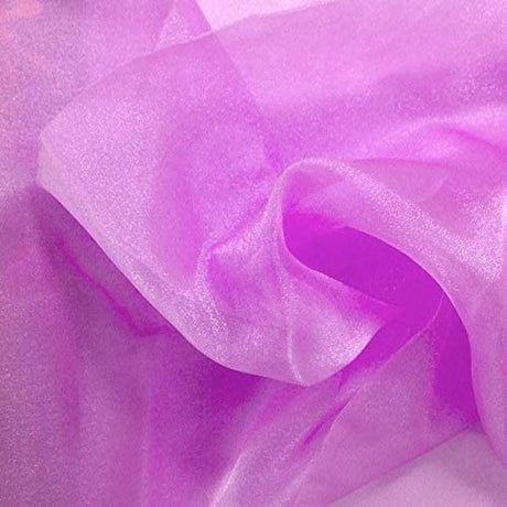 1 Yard Fabric Collections Inc. Sparkle Crystal Sheer Organza, 60? Wide 100% Polyester Shiny Fabric