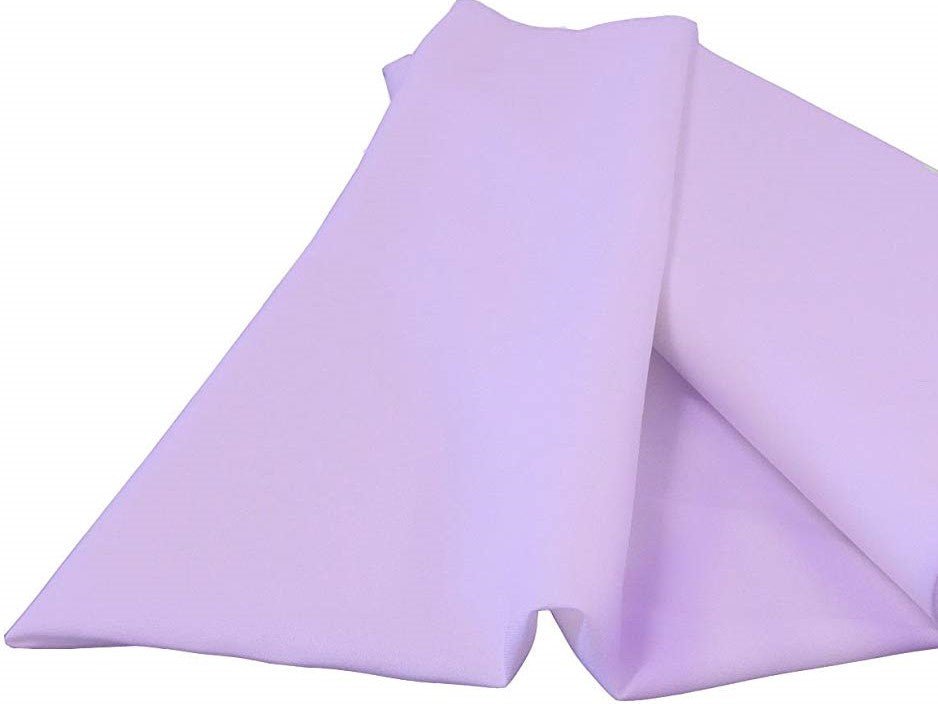 Lilac Polyester Poplin Fabric - Lilac, 58" Width (1 Yard)