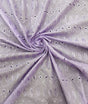 Lilac Medium Eyelet Polyester Cotton Fabric - Lilac, Small Eyelets, 41"-42" Width