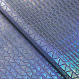 Disco Diamond Nylon Spandex Fabric - Hologram Triangle Print, 58/60" Width (1 Yard)