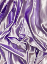 Crepe Satin Polyester Fabric - Lilac, 58" Width (1 Yard)
