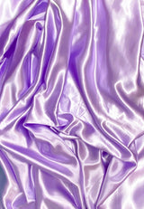 Crepe Satin Polyester Fabric - Lilac, 58" Width (1 Yard)