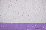 Tulle Glitter With Sequins Polyester Fabric - Glitter Embellished Sheer Tulle, Multiple Colors, 58/60" Width (1 Yard)