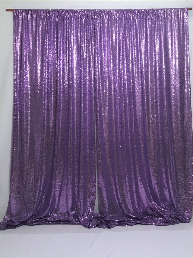 Sequins Backdrop Polyester Fabric - Sequins, Multiple Colors, 4 Feet X 8 Feet (2 Panels)