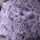 Beaded Corded Lace Trimming 2" Polyester Organza