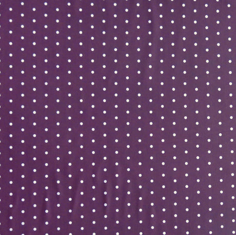 Swim Knit Nylon Spandex Lilac Mini Dots Burgundy