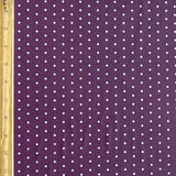 Swim Knit Nylon Spandex Lilac Mini Dots Burgundy