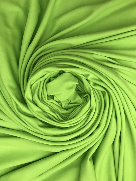 Lime Scuba Polyester Fabric - Lime, 59"-60" Width