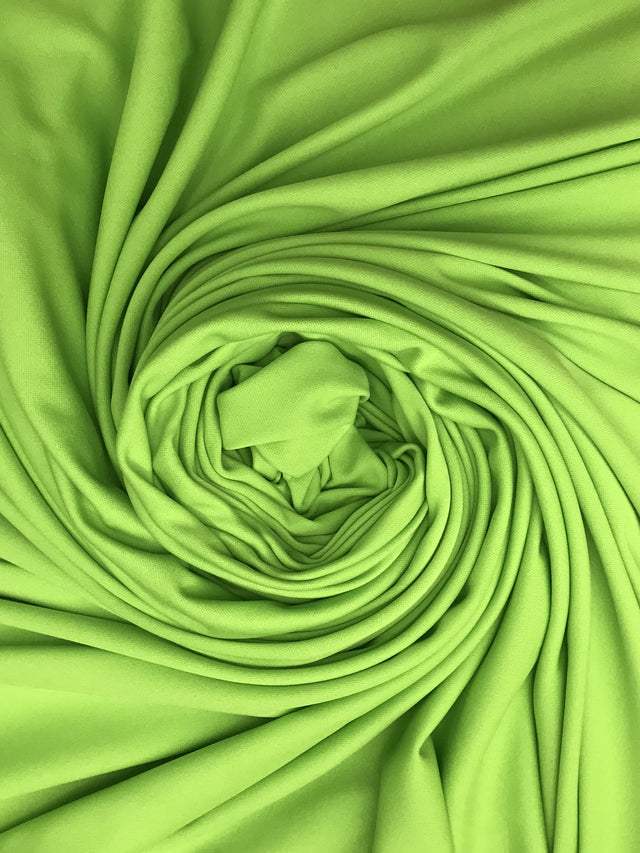 Lime Scuba Polyester Fabric - Lime, 59"-60" Width