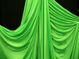 Low Stretch Lime Green Polyester Fabric - Lime Green, 40 Denier Tricot, 108-120" Width (1 Yard)