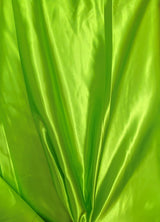 Lime Bridal Satin Fabric - Lime, 58"-60" Width (1 Yard)