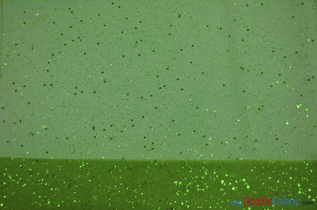 Tulle Glitter With Sequins Polyester Fabric - Glitter Embellished Sheer Tulle, Multiple Colors, 58/60" Width (1 Yard)