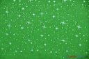 Shooting Star Foil Organza Polyester Fabric - Sheer Silver Metallic Star, 58/60" Width (1 Yard)