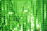 Quad Sequins Polyester Fabric - Square Sequins, Multiple Colors, 45" Wide (1 Yard)