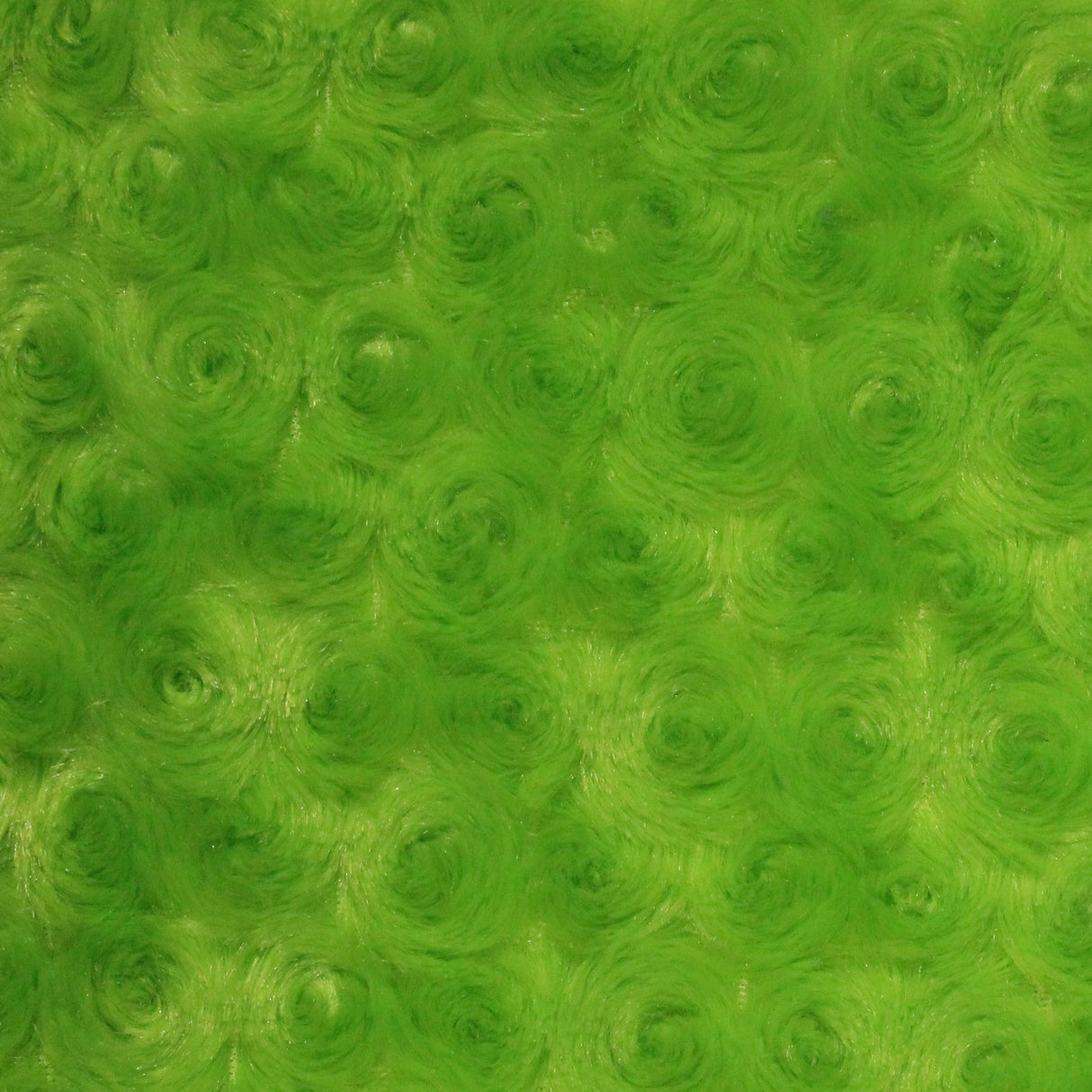 1 Yard Lime Minky Rosebud Fabric 58/60" Width Rose Swirl Embossed