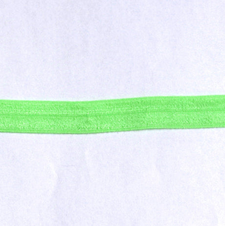 Fold Over Elastic Trim Lime 5/8"