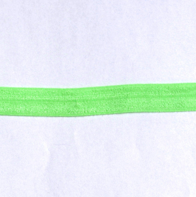 Fold Over Elastic Trim Lime 5/8"