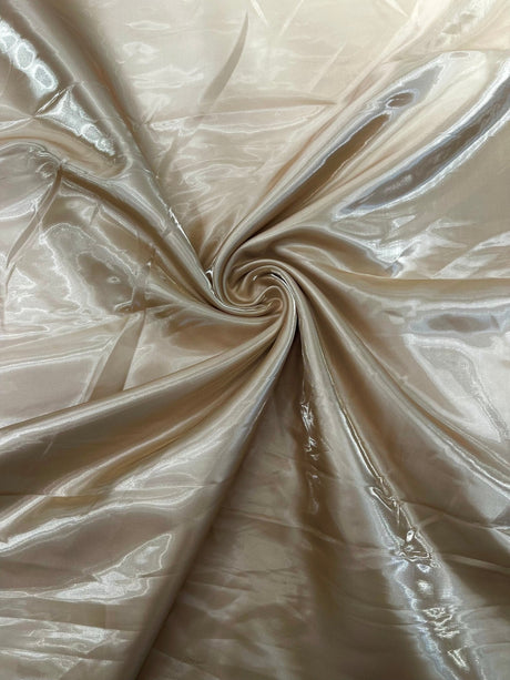 Liquid Wet Bridal Satin Polyester Fabric - High Shine Finish, 58" Width (1 Yard)