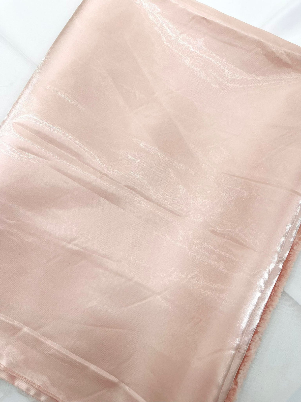 Liquid Wet Bridal Satin Polyester Fabric - High Shine Finish, 58" Width (1 Yard)