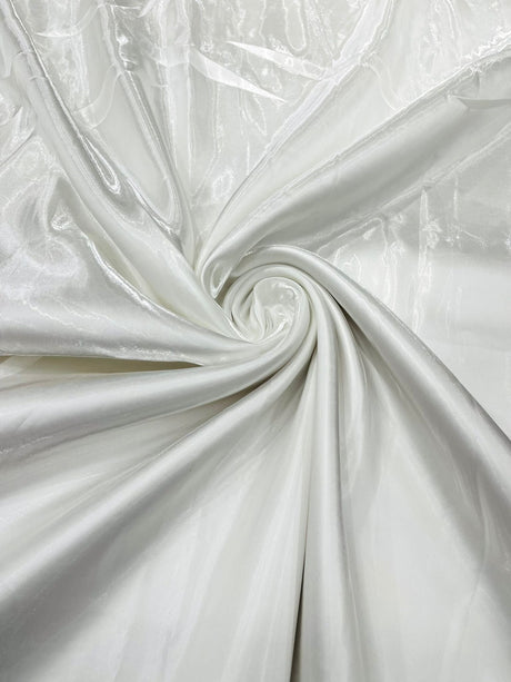 Liquid Wet Bridal Satin Polyester Fabric - High Shine Finish, 58" Width (1 Yard)