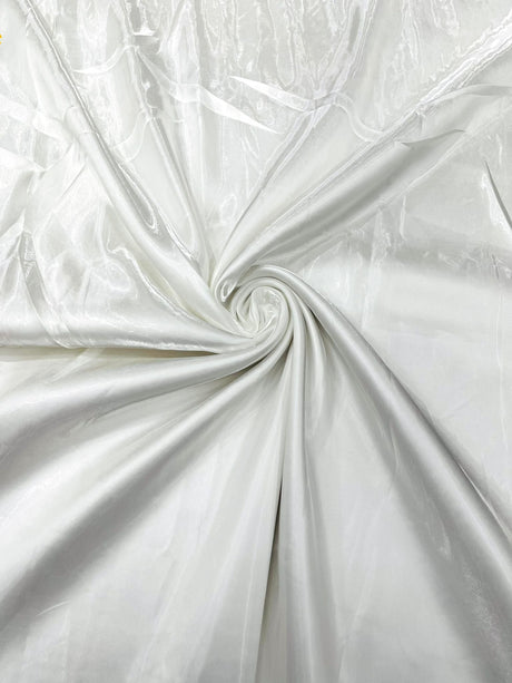 Liquid Wet Bridal Satin Polyester Fabric - High Shine Finish, 58" Width (1 Yard)