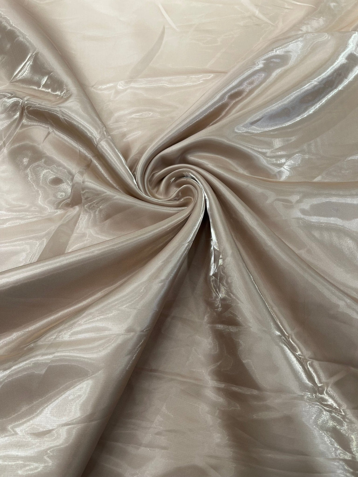 Liquid Wet Bridal Satin Polyester Fabric - High Shine Finish, 58" Width (1 Yard)