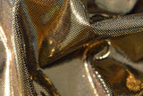 Soft Liquid Lame Stretch Fabric - White Gold, White Silver, Black Gold, Black Silver, 40" Cuttable, 45" Width (1 Yard)