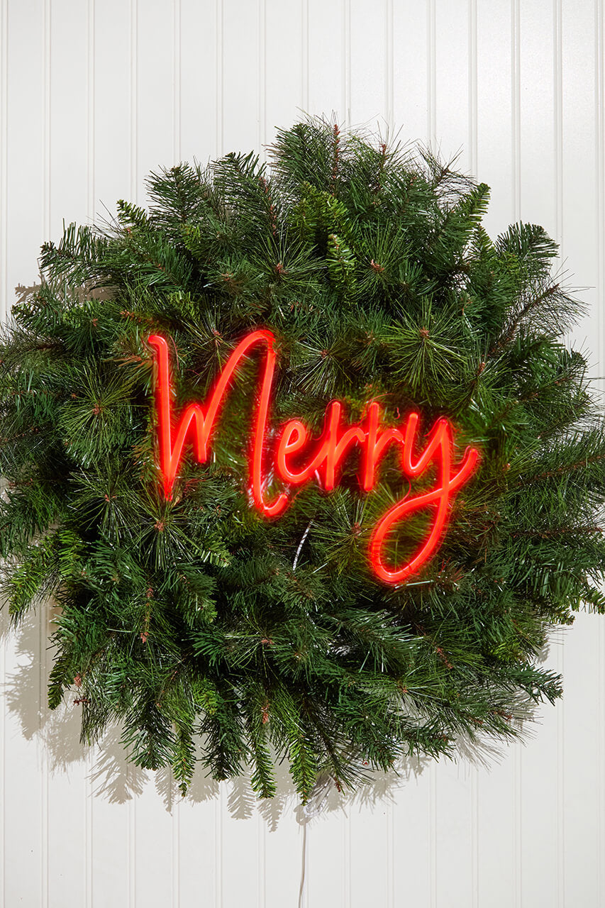 13.8" Merry Lit Neon Sign