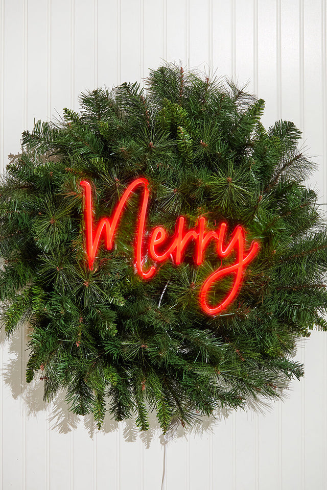 13.8" Merry Lit Neon Sign