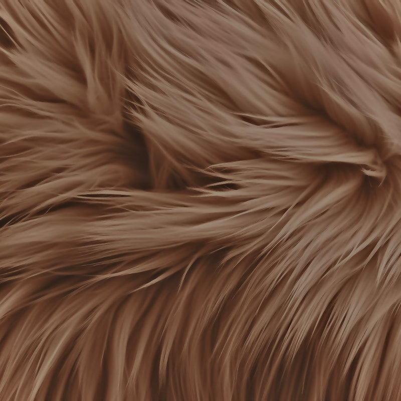 Faux Fur Fabric Round Shaggy 60 Inch Diameter
