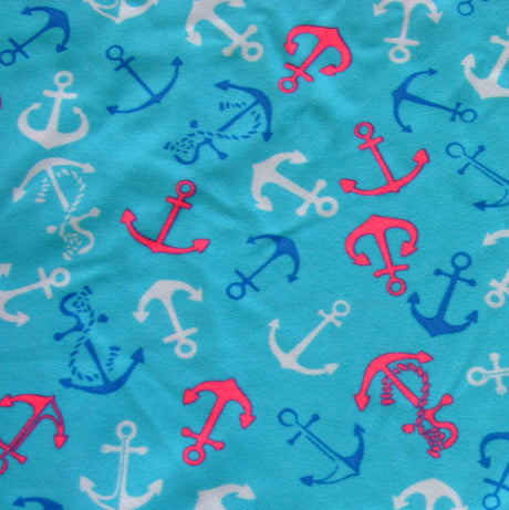 Swim Knit Nylon Lycra Little Anchors