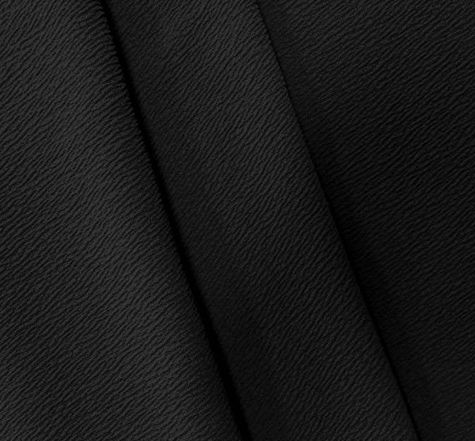 Liverpool Techno Jacquard Polyester Spandex Fabric - Black, Jacquard, 58/60" Width (1 Yard)