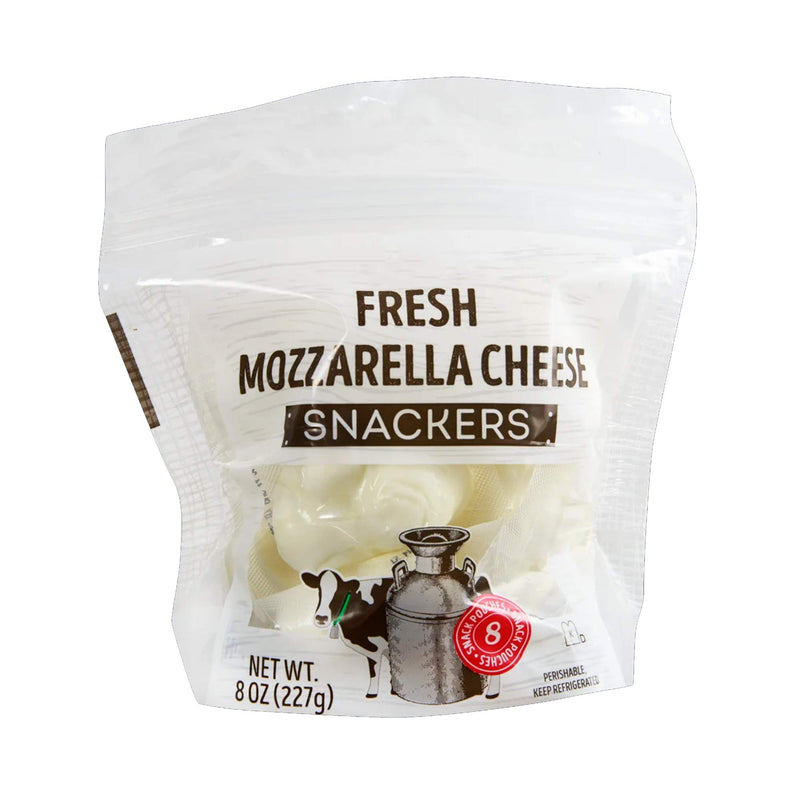 Fresh Mozzarella Cheese Snackers Bite Size Protein Snack Pouches