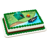 Fireside Camp tent canoe outdoor Cake Kit (tent lights up!)