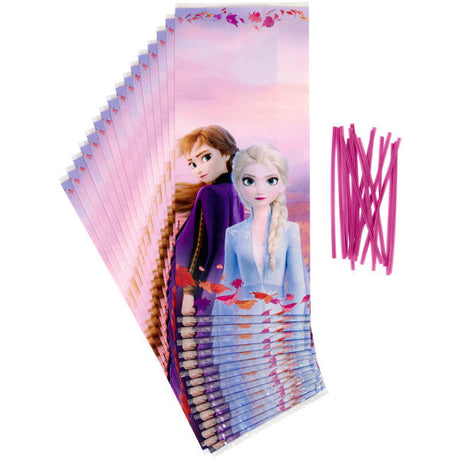 Wilton Disney Frozen 2 Treat Bags, 16-Count Anna and Elsa