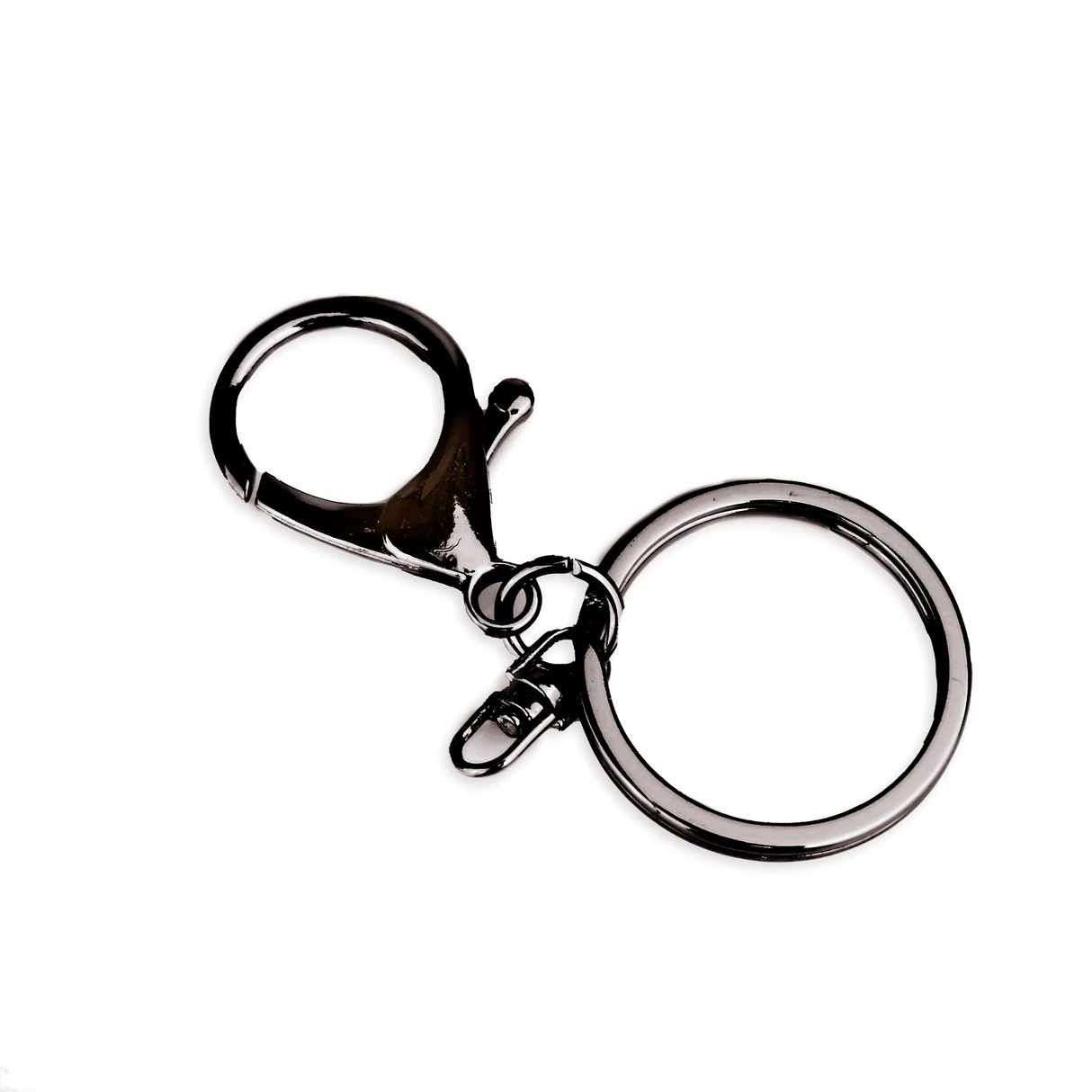 Lobster Clasp with Key Ring - Pewter