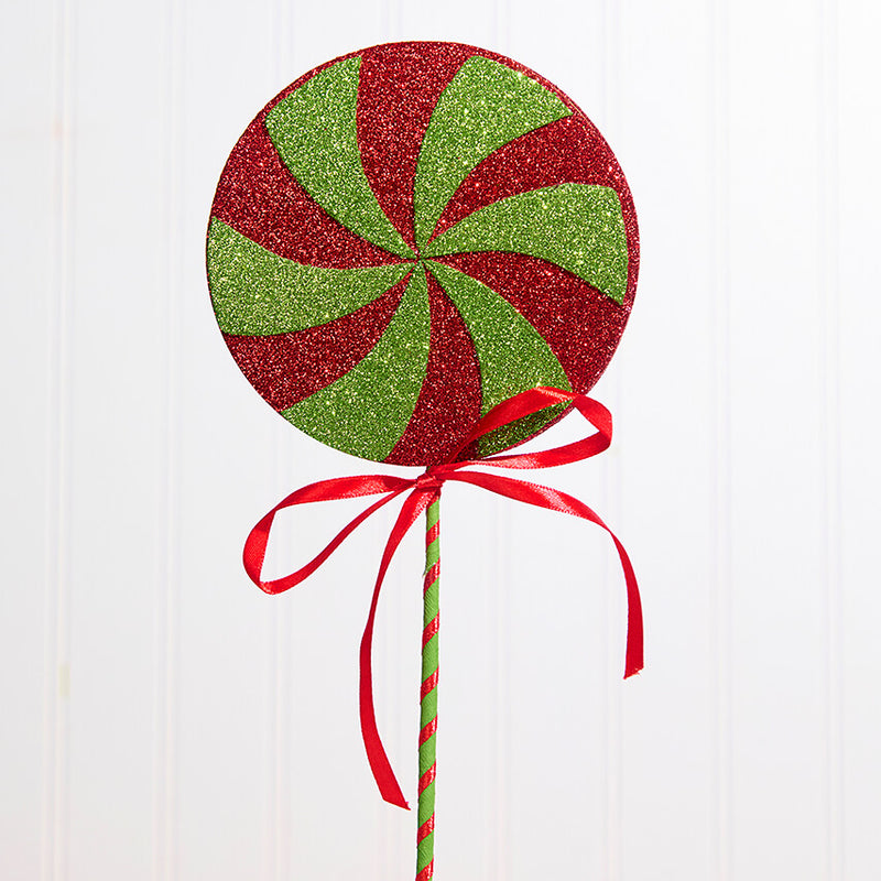 17" Red/Green Lollipop Pick