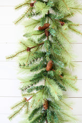 6' Christmas Long Needle Mixed Pine Garland
