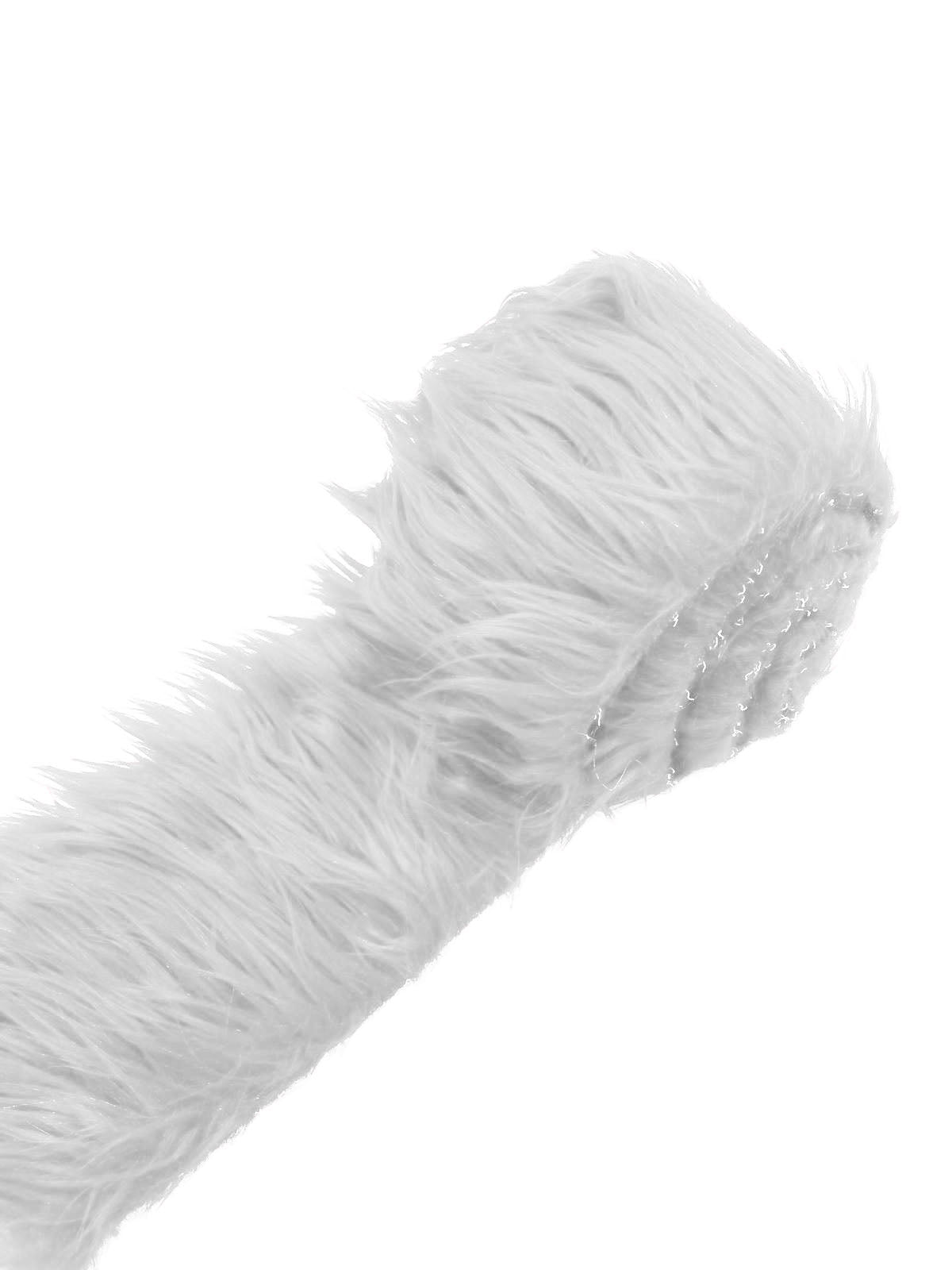Long Pail Soft Faux Fur Fabric - Shaggy Strip, Multiple Colors, 3" X 60" Inch (1 Piece)