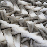 Soft Cozy Faux Fur Blanket Plush Throw & Bedspread with Crystal Velvet Backing