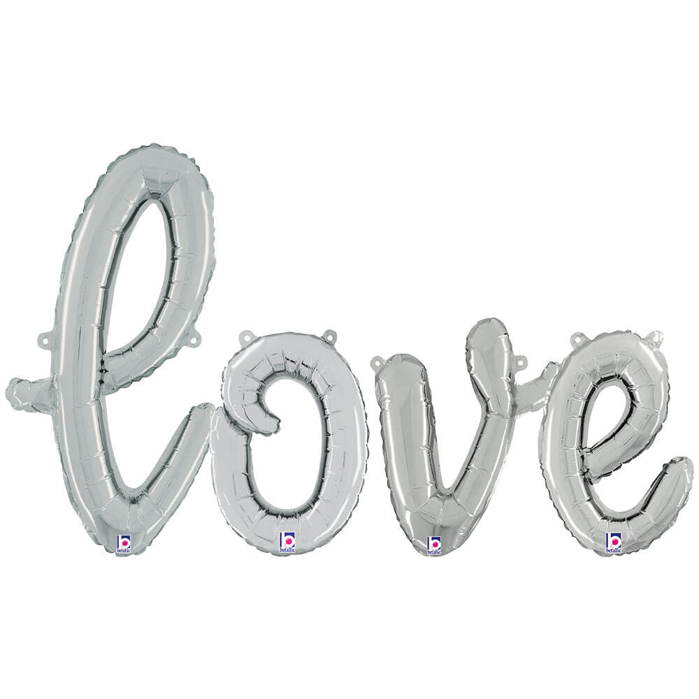 Foil Balloon LOVE Script Letters Kit