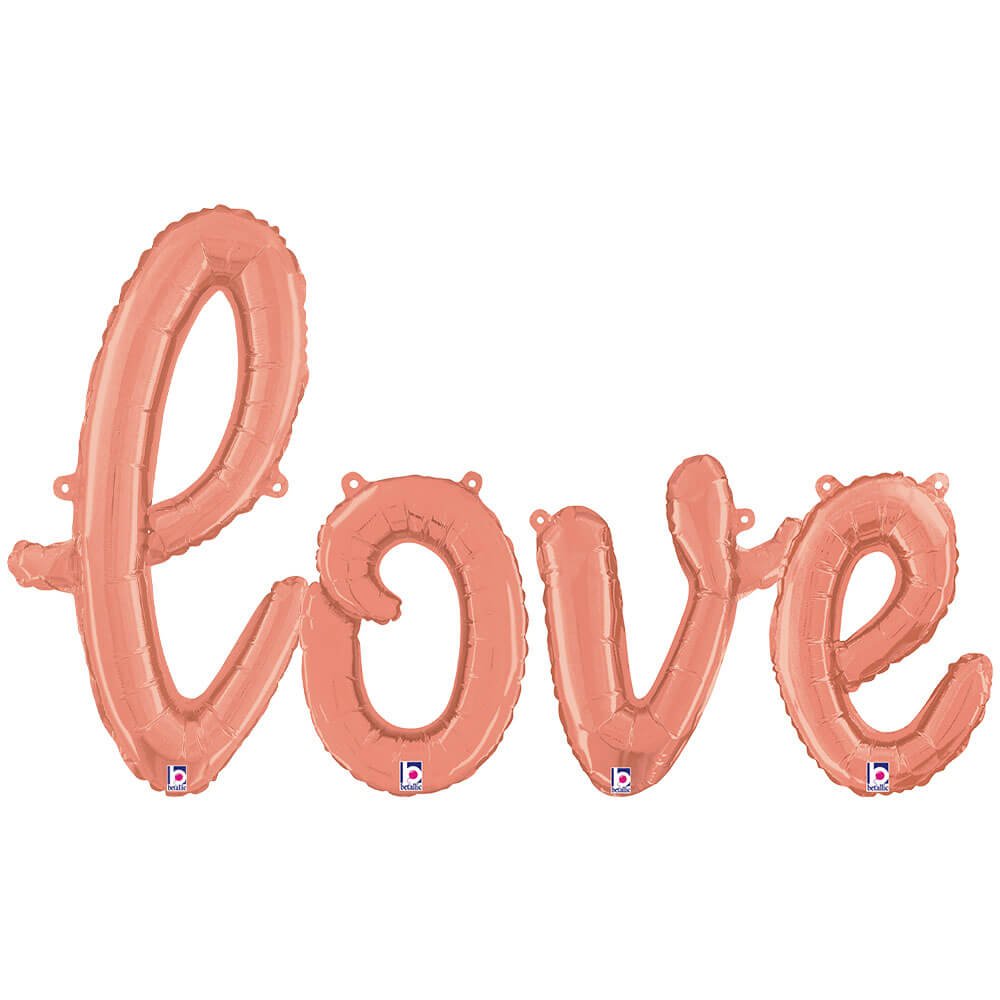 Foil Balloon LOVE Script Letters Kit