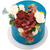 White Peony Gum Paste Flowers cake topper