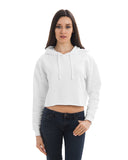 Sudadera con capucha corta de forro polar para mujer