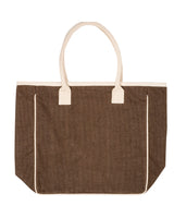 Seville Jute & Canvas Tote Bag