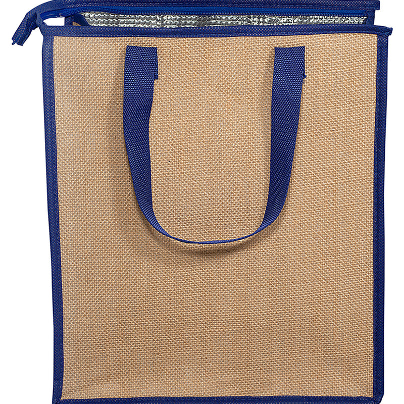 Jute Lunch Cooler Tote Bag