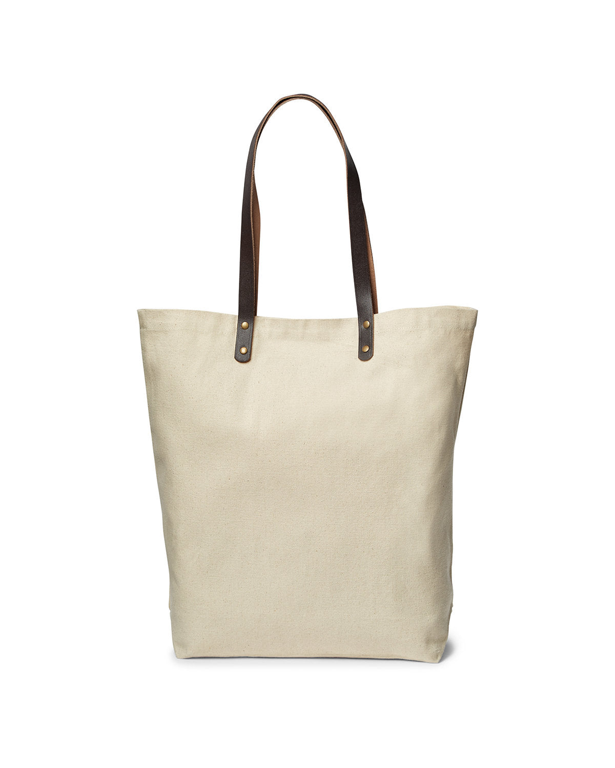 Urban Cotton Tote Bag with Leather Handles