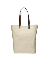 Urban Cotton Tote Bag with Leather Handles