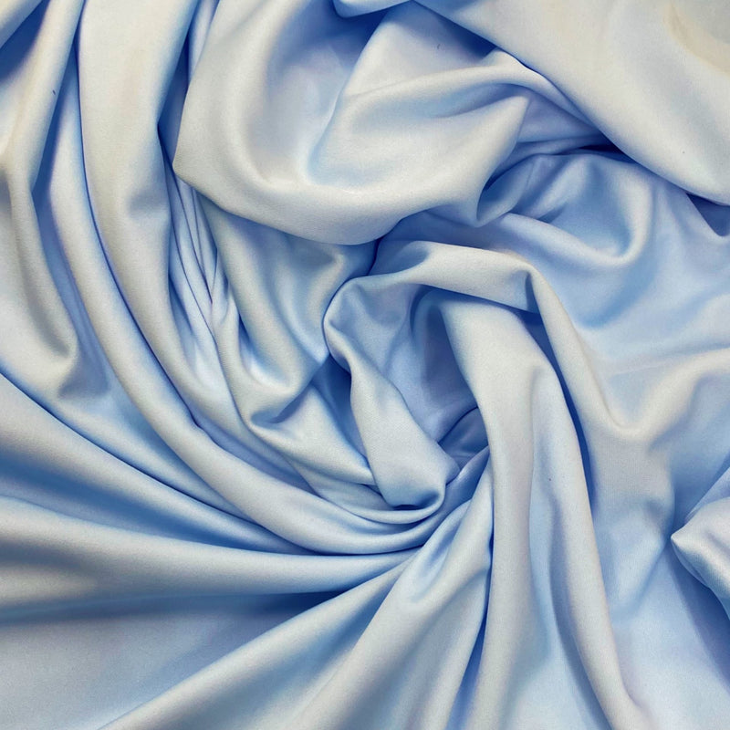 Lt. Blue Polyester Scuba Fabric - Light Blue, 59"-60" Width